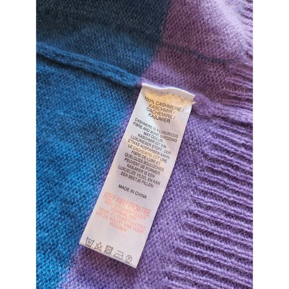 Scott & Scott London pink rainbow open cashmere cardigan Womens small bright - Picture 4 of 7